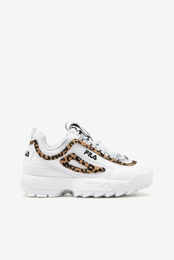 Fila Tenisky Damske Biele / Čierne / Biele - Disruptor 2 Leopard Vypredaj - Slovakia 38506-KTJA